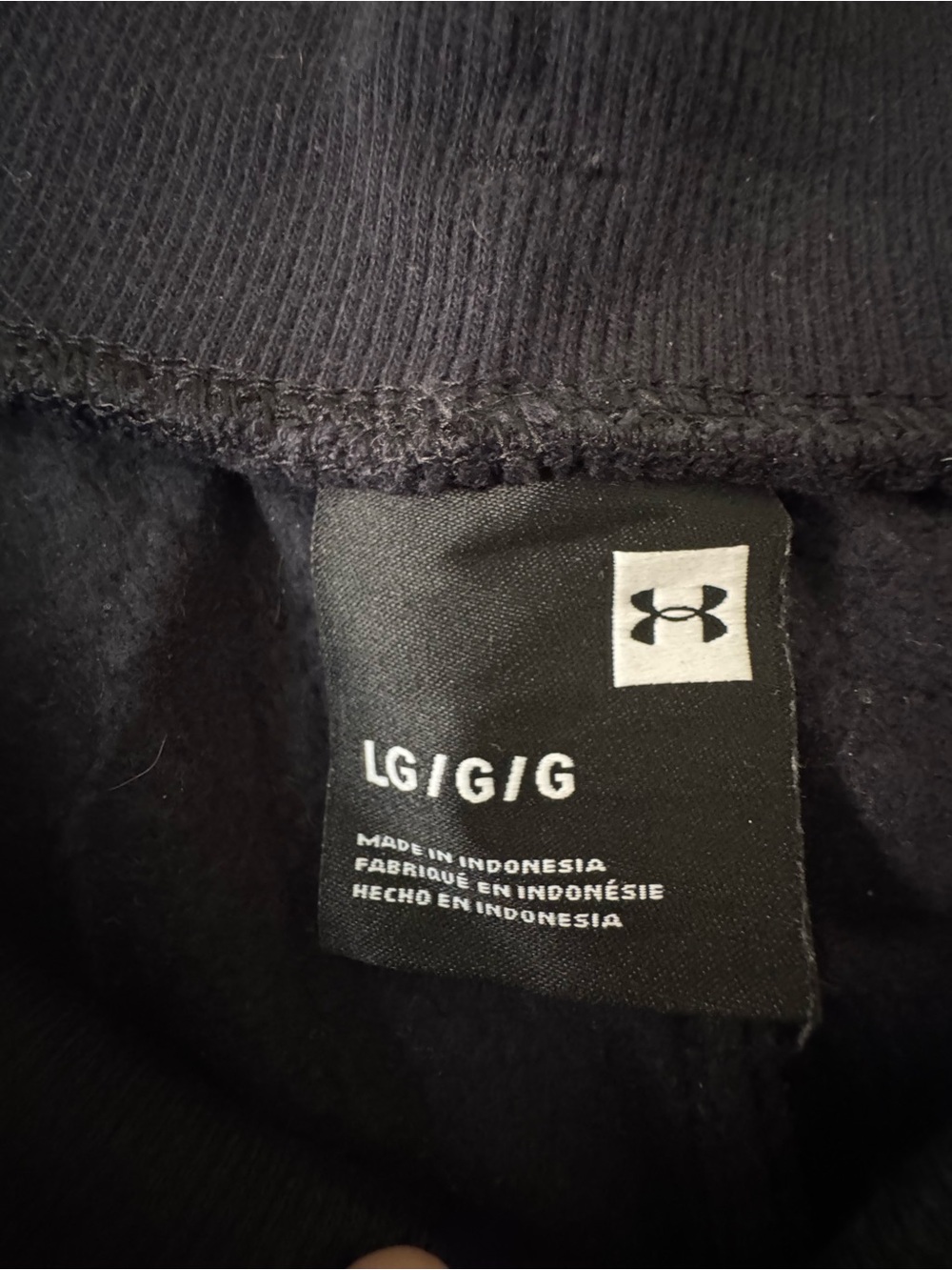 Under Armour Black Fleece-Lined Sweatshirt - LG